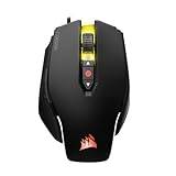 Corsair M65 PRO RGB FPS Gaming Mouse (12000 DPI Optical Sensor, Adjustable Weights, 8 Programmable Buttons, 3-Zone RGB Multi-Colour Backlighting, Xbox One Compatible) - Black