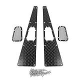 Metal TRX4 Anti-skid Plate Intake Grille for Traxxas TRX-4 TRX4 Defender 1/10 RC Crawler upgrade parts accessories (Color : Black)