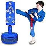 Kids Freestanding Boxing Bag Inflatable Kids Boxing Set Bounce Back for Practicing Karate MMA Punch Bags