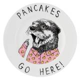 'Pancakes Go Here' Side Plate One Size Jimbobart