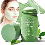 Green Tea Mask Stick, 2 Pack Blackhead Remover Face Mask Clay Mask Purifying Oil Control Clean Solid Mask Moisturizing Acne Deep Pore Cleansing for All Skin Types of Men and Women