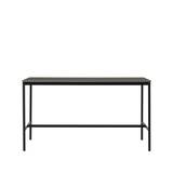 Muuto Base high bar table Black linoleum, black legs, plywood edge, b85 l190 h105