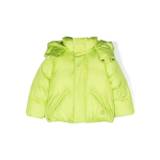 MM6 Maison Margiela Kids - Green Hooded Down Jacket - Kids - Polyamide/Polyester/CottonElastaneNylonPolyamide