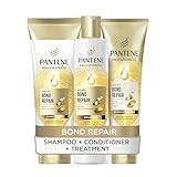 PANTENE Bond Repair Shampoo and Conditioner Set with Deep Conditioning Hair Mask Treatment for Dry Damaged Hair, Hair Care Gift Set with Shampoo 250ml + Conditioner 160ml + Treatment 150ml Products
