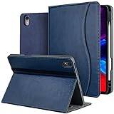 iPad Air 5th Generation Case 2022, iPad Air Cases 4th Gen 2020 with Pencil Holder and Pocket, Support Apple Pencil 2nd Gen Charging/Pair, 10.9 Inch Folio Smart Cover Auto Wake/Sleep - Blue