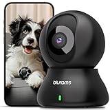 blurams Indoor Security Camera 2K, Pet Cameras House Security, 360° WiFi Baby Monitor, Motion Tracking, IR Night Vision, 2-Way Talk, SD&Cloud(2.4GHz Only)