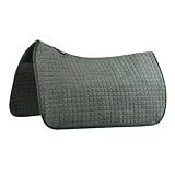 Harrison Howard All-Purpose Square Quilted Western Saddle Pad Breathable, Shock-Absorbing Saddle Pad Comfortable Fit for Horses Laurel Green