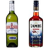 Pernod Aniseed Aperitif Liqueur, 70 cl & Lamb's Navy Dark Rum, 70cl