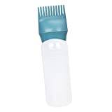 Colcolo 120ml Root Comb Bottle Empty Hairdressing Styling Tool Hair Dye Brush for Salon, Green