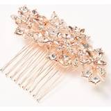 Claire's Rose Gold-Tone Rhinestone Bouquet Hair Comb
