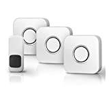 LFDecor Wireless Doorbell Super Long Distance Smart Door Bell Home Cordless Ring Dong Chime timbre calling (Color : 1 Button 3 Receivers)