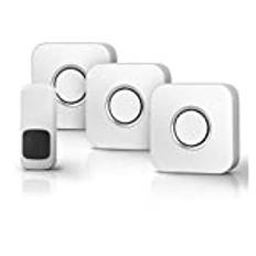LFDecor Wireless Doorbell Super Long Distance Smart Door Bell Home Cordless Ring Dong Chime timbre calling (Color : 1 Button 3 Receivers)