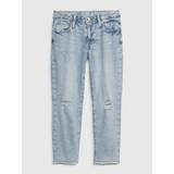 Vintage Wash Blue Distressed Girlfriend Jeans (5-16yrs)