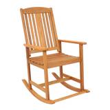 Sunnydaze Meranti Wood Outdoor Rocking Chair