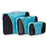 Samsonite 3 Piece Packing Cube Set, Blue, One Size, 3 Piece Packing Cube Set