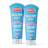 O’Keeffe’s Healthy Feet Overnight, 2 x 80ml Tubes – Intensive Foot Cream for Extremely Dry, Cracked Feet | Visible Results in 1 Night