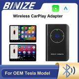Binize Wireless CarPlay Android Auto Adapter Fit For Tesla Model 3 Model Y Car Play Wireless OTA Upgrade
