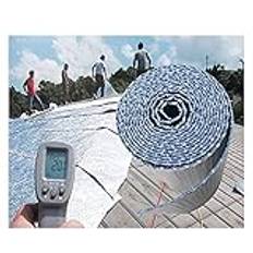 Insulation Foil Double Bubble Reflective Foil Insulation Self-adhesive Aluminium Foil Foam Insulation Thermal Film Roll Waterproof Radiant Barrier for Loft Floor Wall Motorhome (Size:1*20M/3.2*65.6FT)