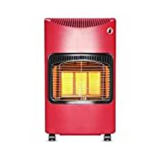 LIUSU 4200W Portable Gas Cabinet Heater, Mini Calor Gas Heater Red Free Standing Heating Cabinet Butane Gas Heater 3 Heat Settings