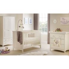 Langport Cot Bed 2-Piece Nursery Furniture Set - white