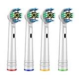 shiyi Replacement Toothbrush Heads Fit For Oral B Braun, Electric Toothbrush Heads, 7000/Pro 1000/9600/ 5000/3000/8000 (4psc)