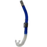 Deep See Flexstream Snorkel with Replaceable Silicone Mouthpiece - Blue