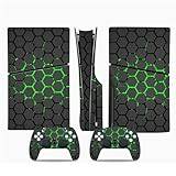 Console and Controller Accessories Cover Skins for Sony PS5 Slim Disc Edition,Carbon Fiber Protective Wrap Cover Vinyl Sticker Decals for Playstation 5 Slim,Game Console Accessories (0038)