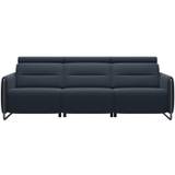 Stressless Emily 3 Seater Sofa With Steel Arm - Batick Leather
