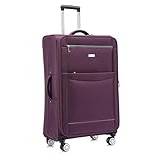 DK Luggage Starlite Lightweight WLS08 Large 28" Suitcases 4 Wheel Spinner Purple