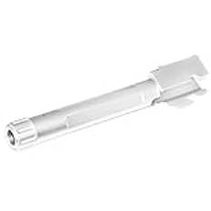 Airsoft 5KU FI 9 MM Style Threaded Outer Barrel -14mm CCW for Tokyo Marui G17 GBB Pistol Silver
