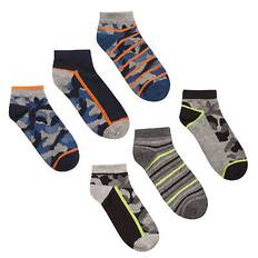 Boys kids 6 pairs of camo print cotton rich trainer socks