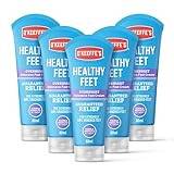 O’Keeffe’s Healthy Feet Overnight, 5 x 80ml Tubes – Intensive Foot Cream for Extremely Dry, Cracked Feet | Visible Results in 1 Night