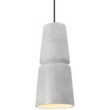 Justice Design Group Radiance Cone Mini Pendant Light - Color: Red - Size: Small - CER-6430-SLTR-ABRS-RIGID-LED1-700