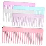 FOMIYES 5pcs Hairbrushes for Woman Portable Hair Comb Detangler Comb Wet Hair Comb Brush for Curly Hair Wide Tooth Comb for Wet Hair Mini Comb Combs Wide Comb Large Candy Plastic