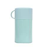 Food Thermos Stainless Steel Stew Cup With Spoon Vacuum Flask Student Go To School Office Worker Portable Stew Pot (Blue,550ml)
