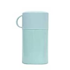 Food Thermos Stainless Steel Stew Cup With Spoon Vacuum Flask Student Go To School Office Worker Portable Stew Pot (Blue,550ml)