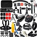 Tenlacum Accessories for Gopro,50-In-1 Action Camera Accessory Kit for GoPro Hero Session Action Camera Mounts with Case and Essentials Accessories Kits, Accessories Bundle in Outdoor Sports