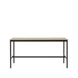 Muuto Base high bar table Oak, black legs, plywood edge, b85 l190 h95