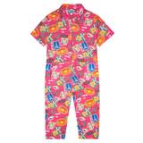 Kenzo Kids Printed linen and cotton jumpsuit - pink (128cm)