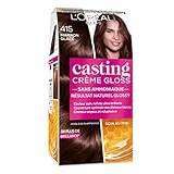 L'Oréal Paris Casting Cream Gloss Tone on Tone Hair Colour – Ammonia Free – Ice Brown (415)