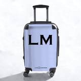 Personalised Suitcase Lilac Initials Initials Luggage - Large (78cm / 30.7-inch)