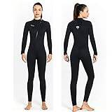 Wetsuit for Men Women, 3Mm Neoprene Full Body Thermal Diving Suits, Adult Winter & Summer Drysuit Swimming Triathlon Stretch Swimwear Long Sleeve Surfing One Piece Dive Skin