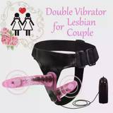 YEMA Strapon Multispeed Double Dual Dildo Vibrators for Women Lesbian Strap on Sex Toys for Woman Couple Erotic Toys Sex Games