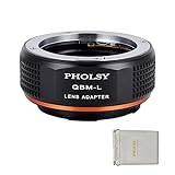 PHOLSY Lens Mount Adapter QBM to L Compatible with Rollei SL35 (QBM) Lens to Leica L Mount Camera Body Compatible with Leica SL2, SL2-S, CL, TL2, Lumix S5, S1, BS1H, SIGMA fp, fp L
