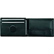 ALASSIO Mini Wallet Made of Finest Nappa Leather Black Approx. 7 x 10 x 2 cm, Black, 10 cm, Coin Purse