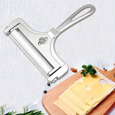 1pc Stainless Steel Cheese Slicer, Adjustable Thickness Cheese Slicer For Soft Semi-hard Cheese Tools Kitchen Gadgets For Restaurants
