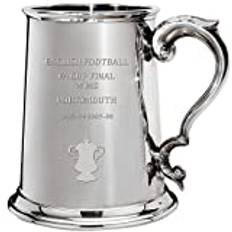 I LUV LTD 1 Pint Tankard for Portsmouth Football Club English FA Cup Total Wins Collectors Pewter Beer Mug