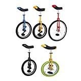 PingPai Adult Bikes Unicycle Height Adjustable Mountain Bikes, 20 Inch Unicycle With Black Tires For Outdoor Sports Fitness (Color : Red, Size : 20Inch) Durable (Yellow green)