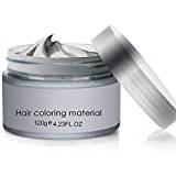White Hairstyle Cream Instant Hair Wax Professional Hair Pomades Long-lasting Natural White Matte Hairstyle Wax 4.23 oz for Men and Women for Party Cosplay Masquerad, Halloween