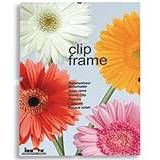 Innova Glass Frame for 30x40cm/16x12 inch Picture or Poster with Clips and White Edged Backing Board, 16x12